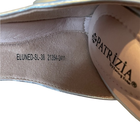 Patrizia Eluned Silver Sparkly Women's Ankle Strap Dress Shoes‎ By Spring Step - Picture 8 of 11